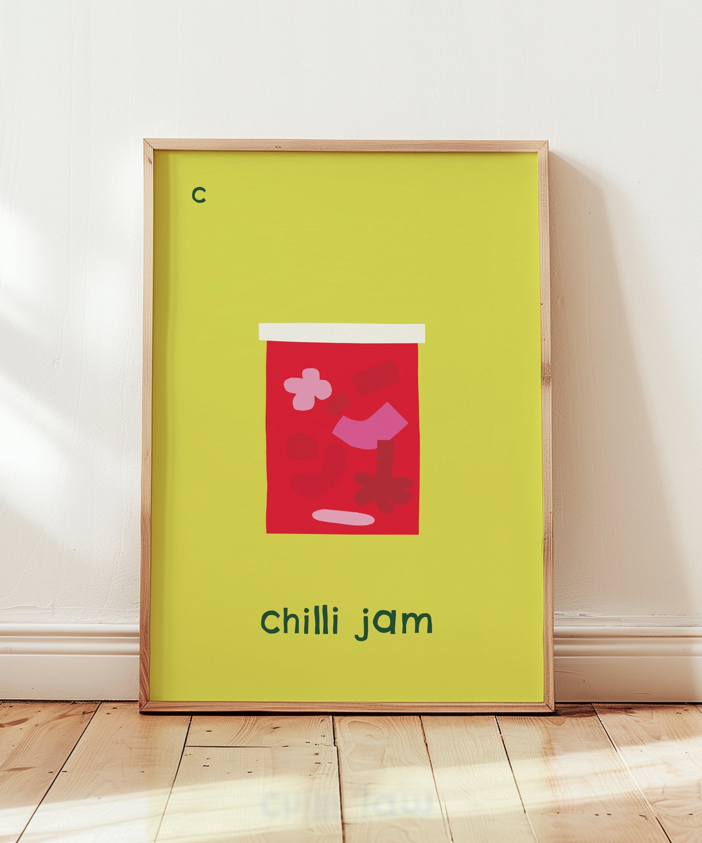 C for Chilli Jam Print