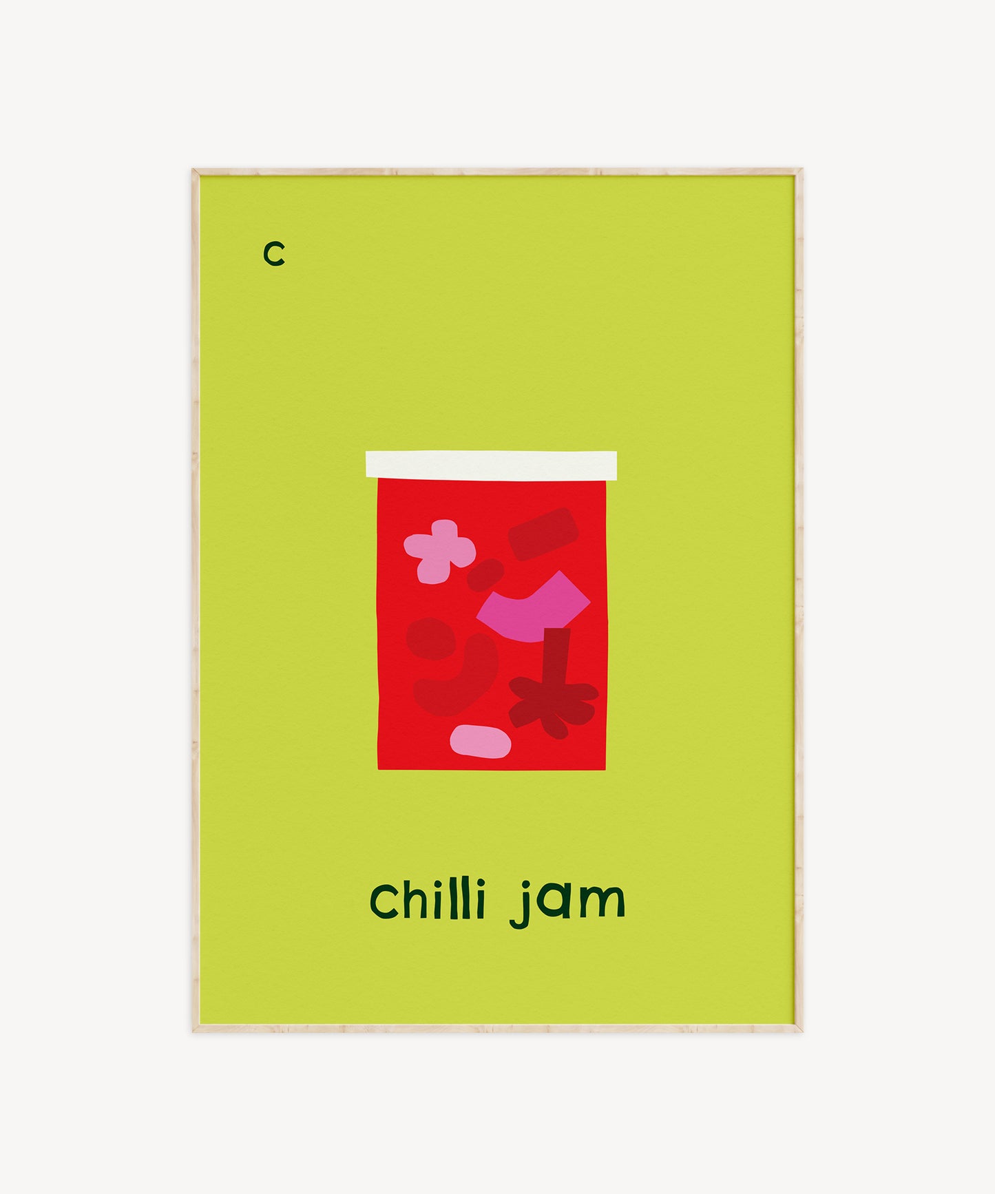 C for Chilli Jam Print