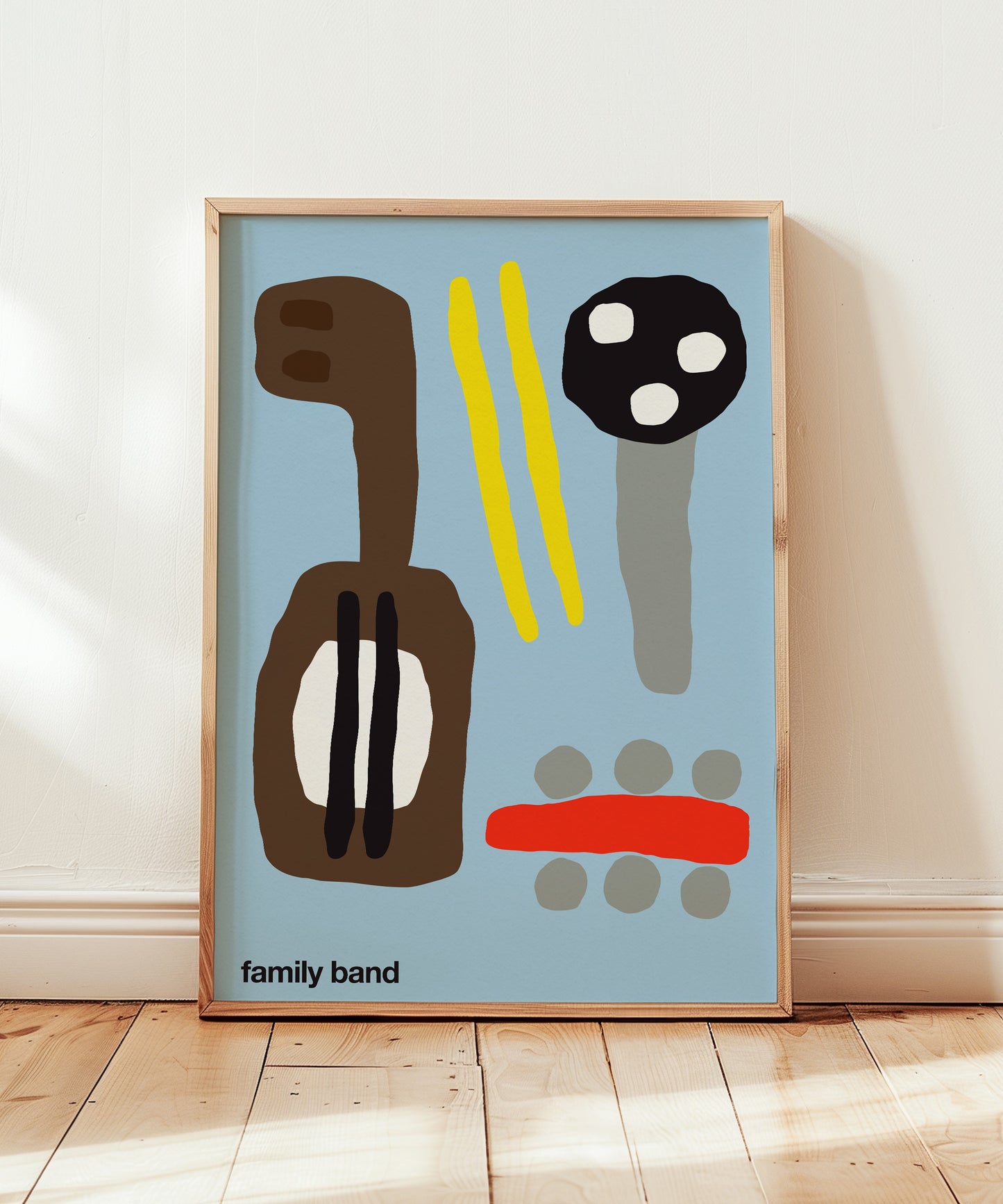 Family Band Print - Blue