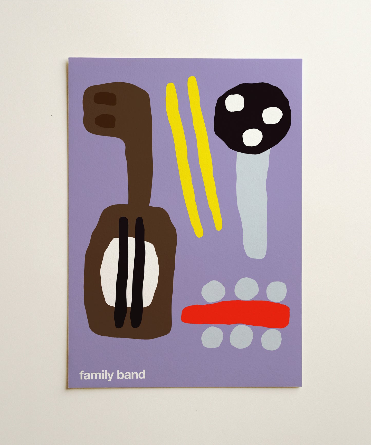Family Band Print - Purple