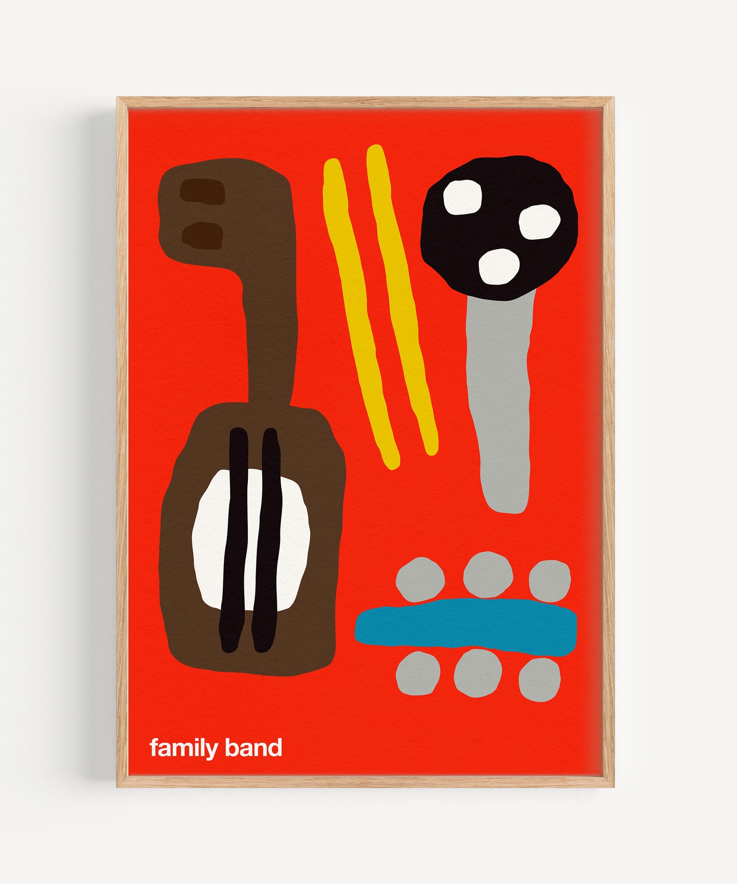 Family Band Print - Red