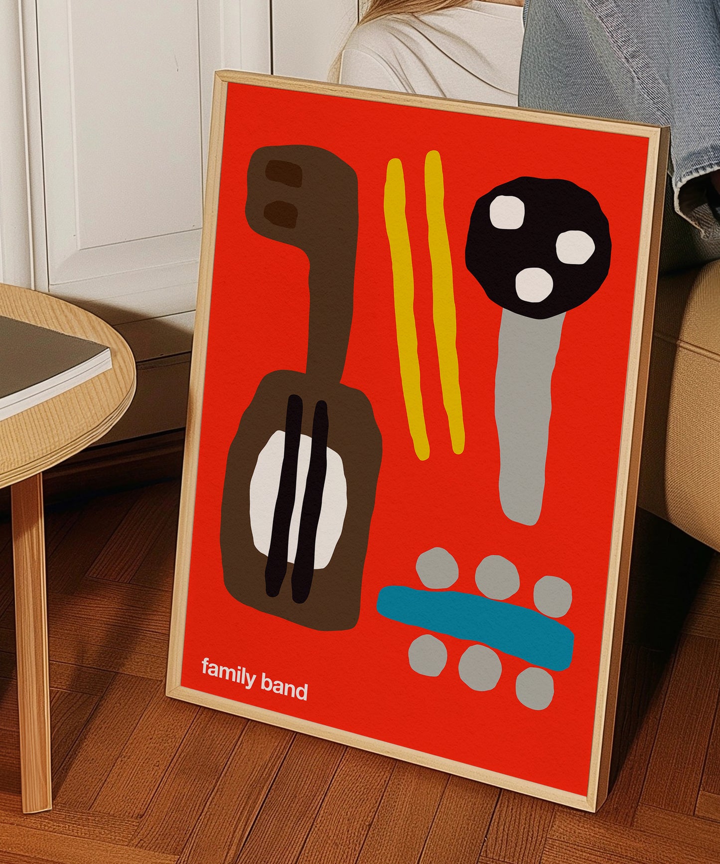 Family Band Print - Red