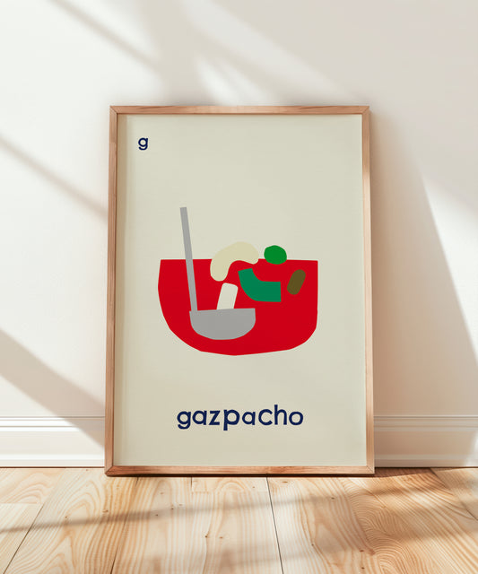 G for Gazpacho Print