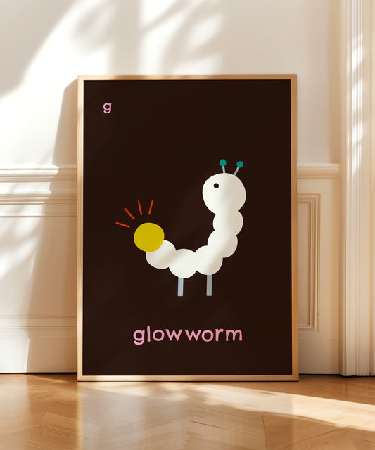 G for Glowworm Print