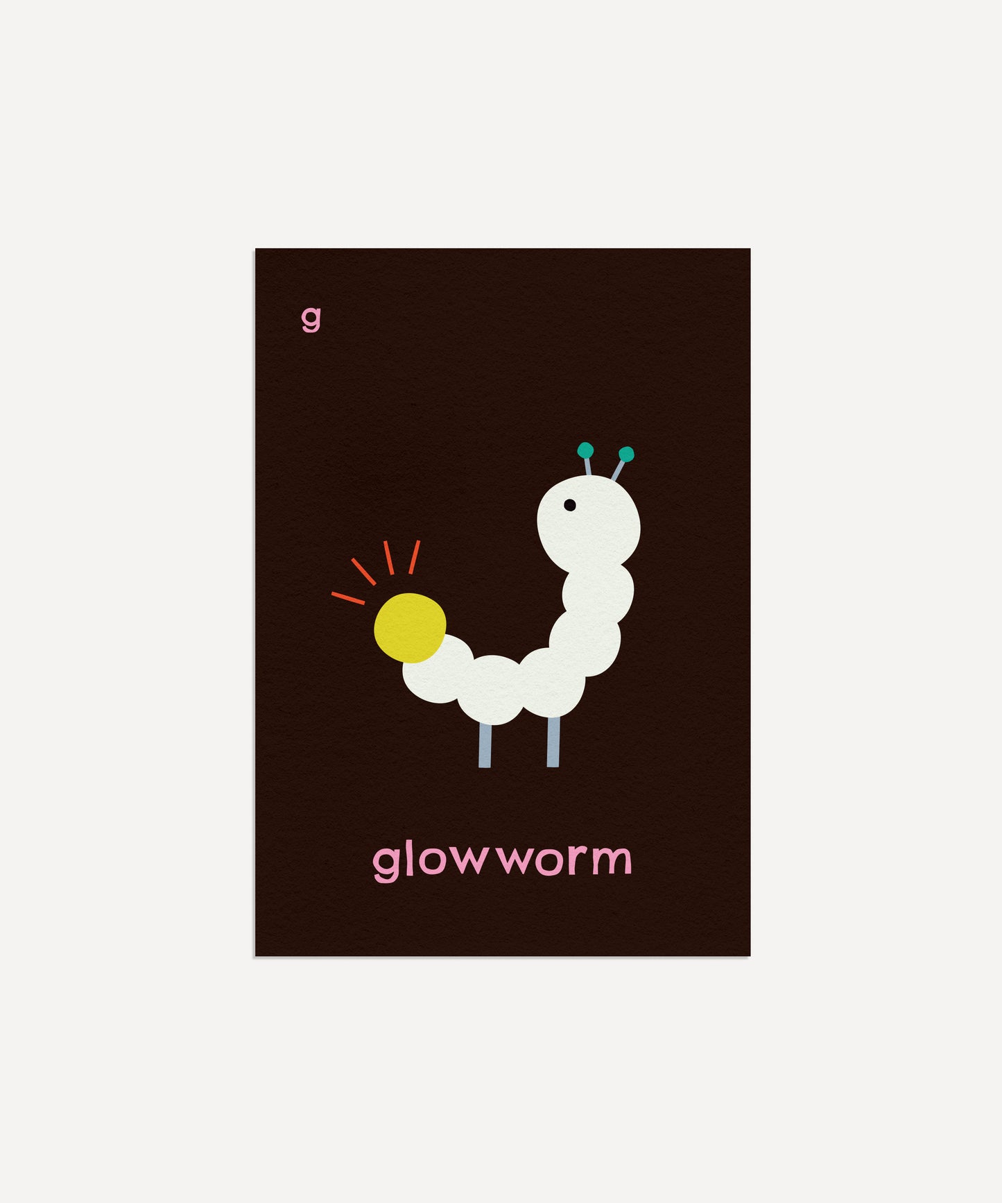 G for Glowworm Print