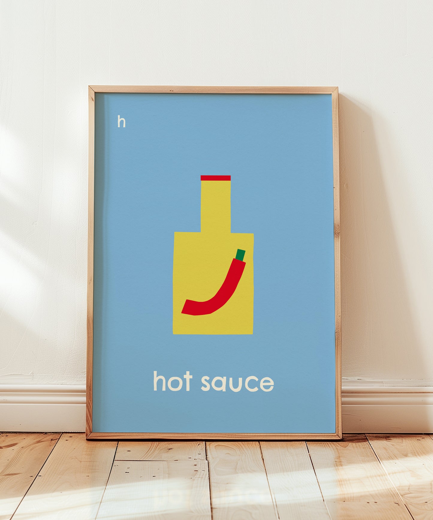 H for Hot Sauce Print