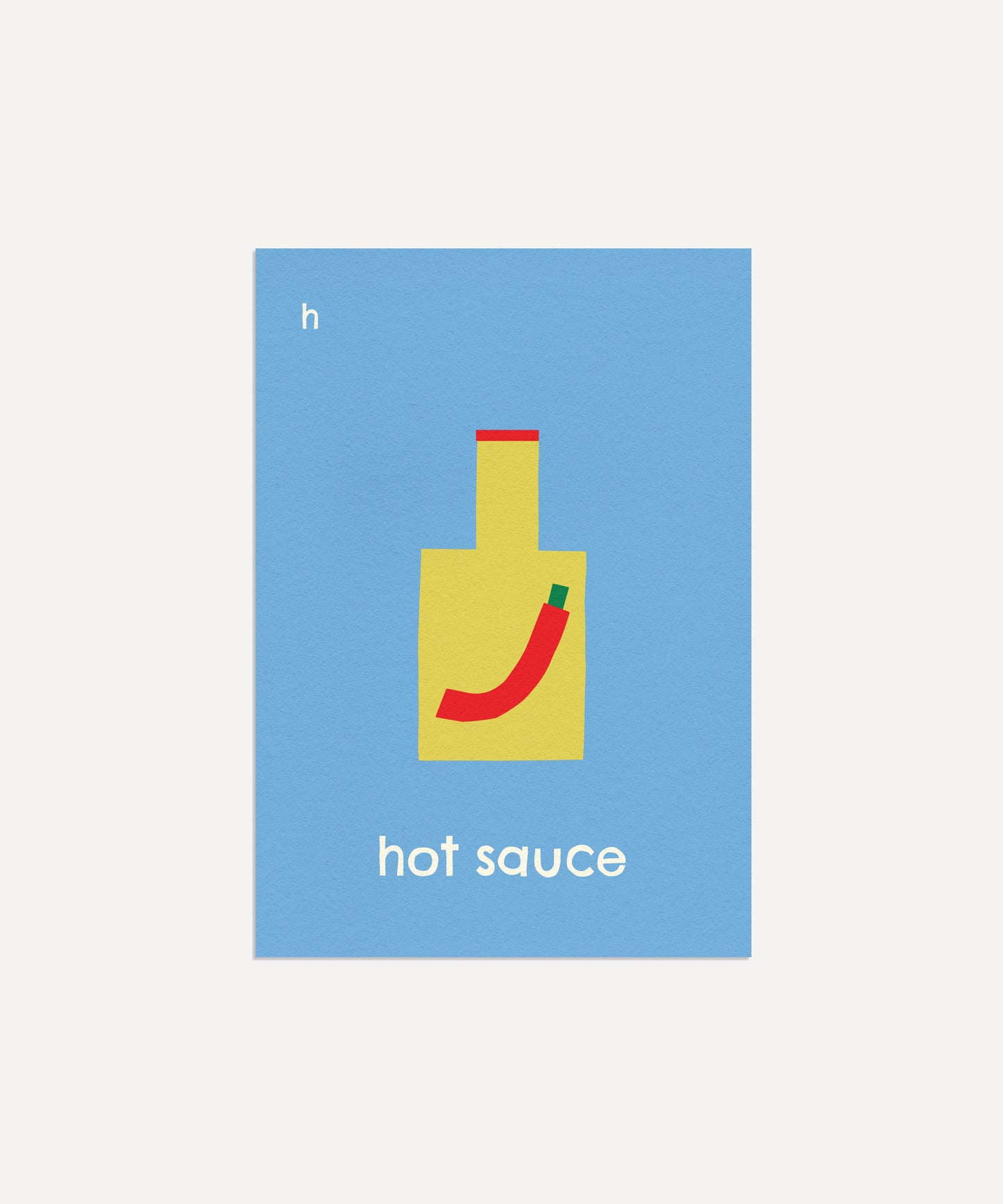 H for Hot Sauce Print