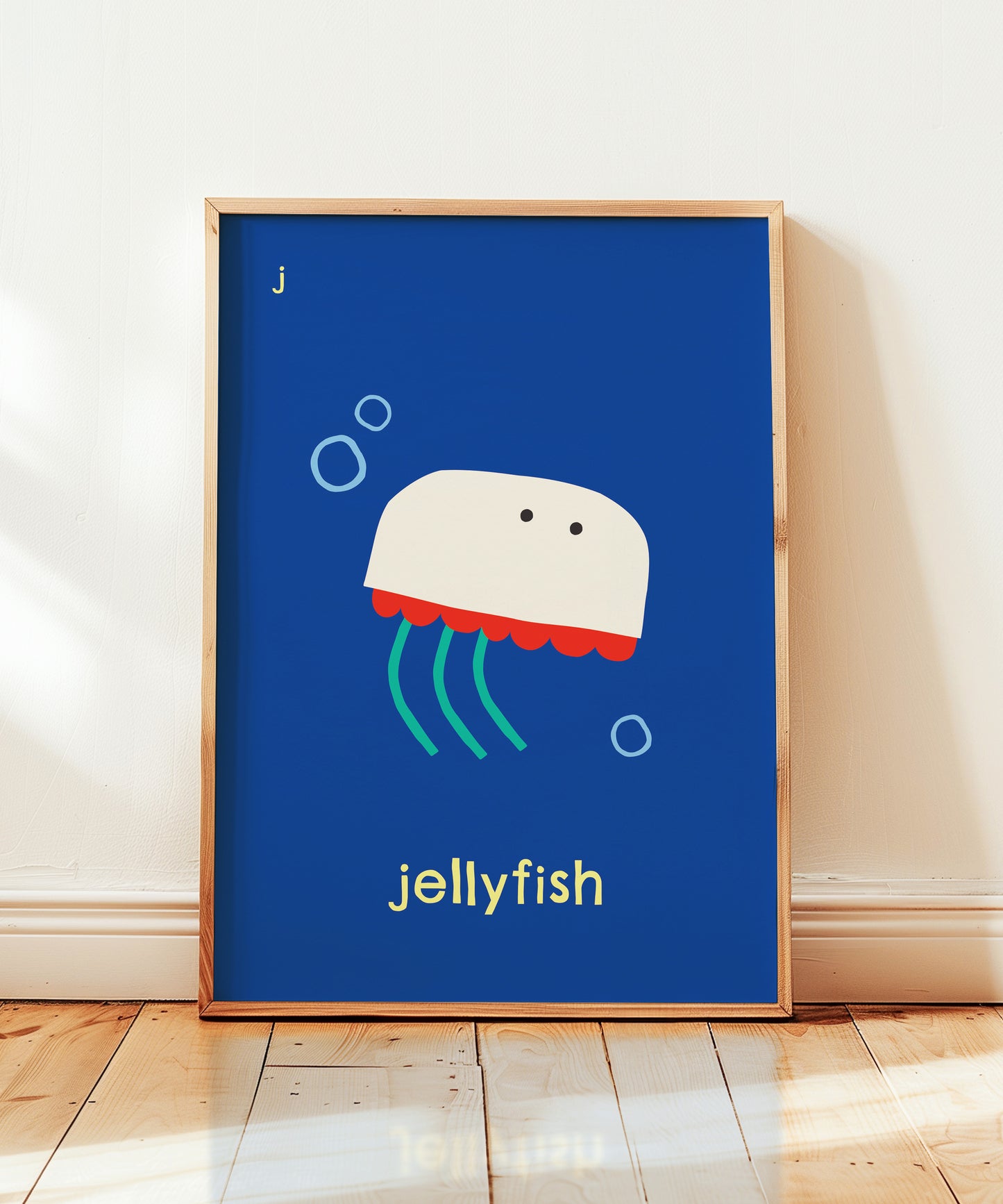 J for Jellyfish Print
