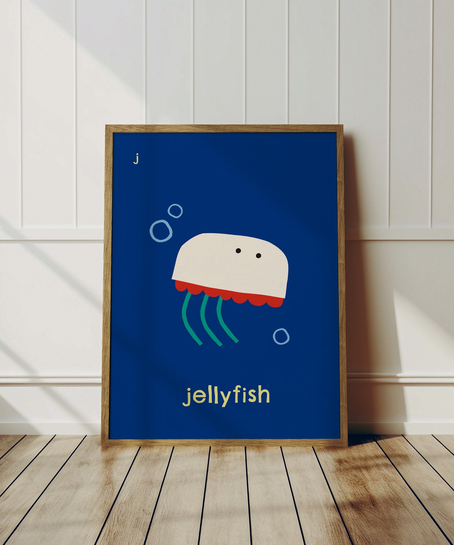 J for Jellyfish Print