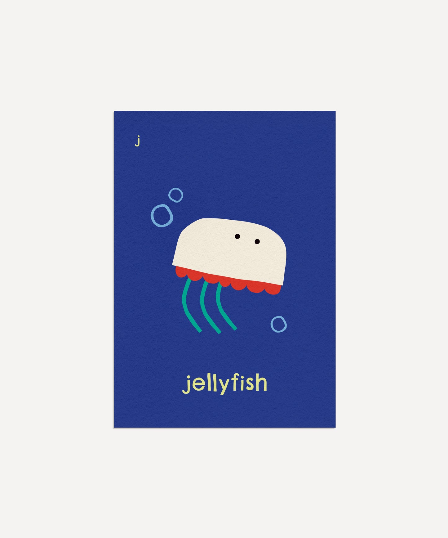 J for Jellyfish Print