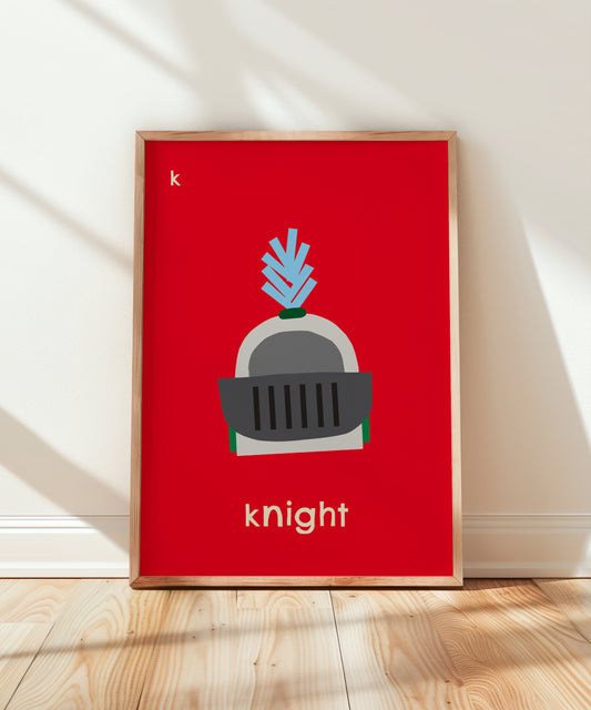 K for Knight Print
