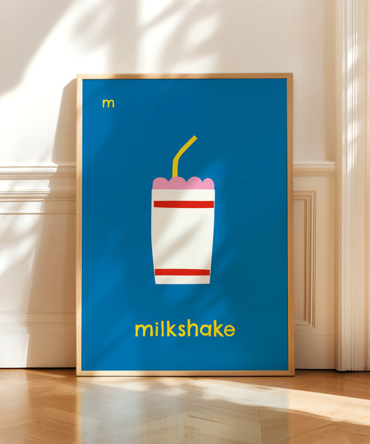 M for Milkshake Print