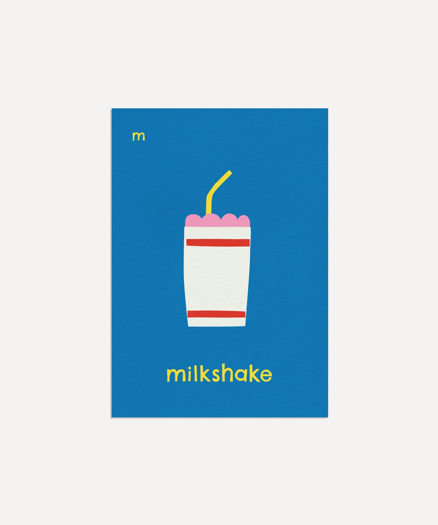 M for Milkshake Print