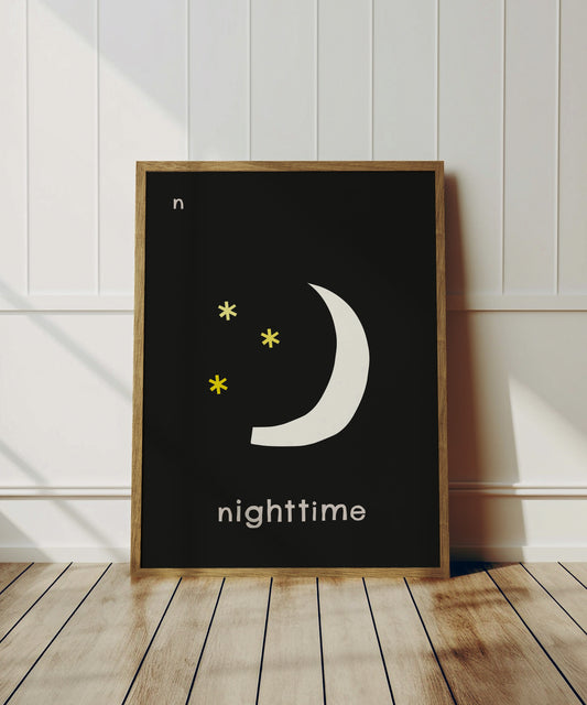 N for Nighttime Print