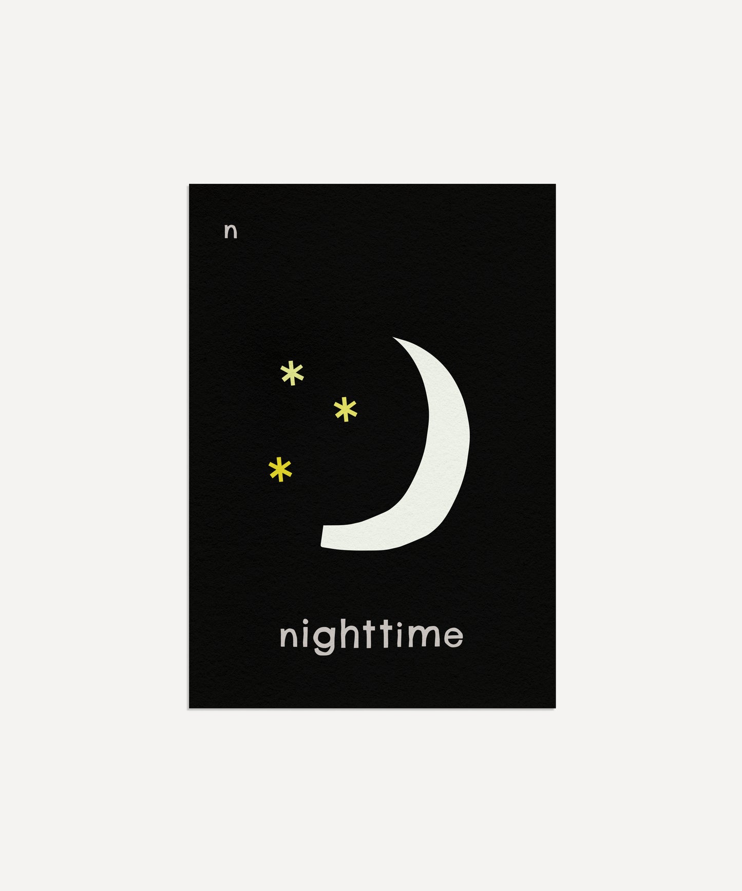 N for Nighttime Print