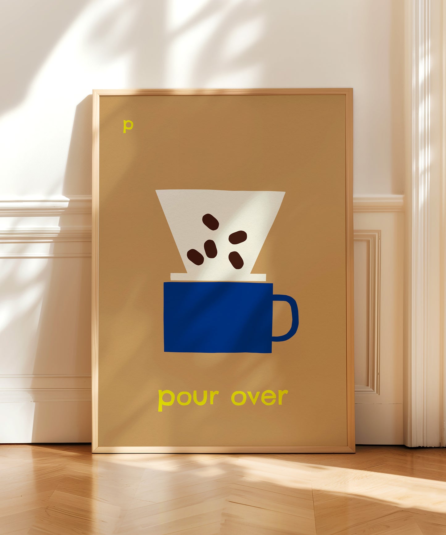 P for Pour Over Print