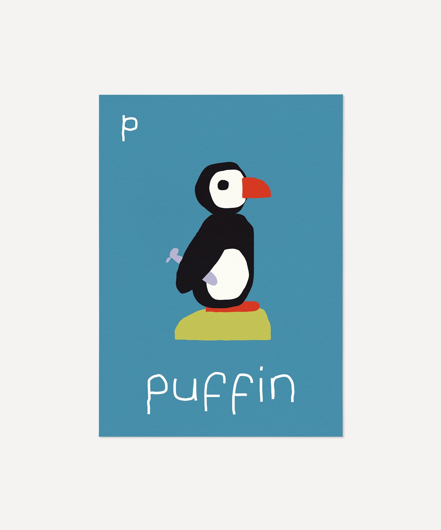 P for Puffin Print
