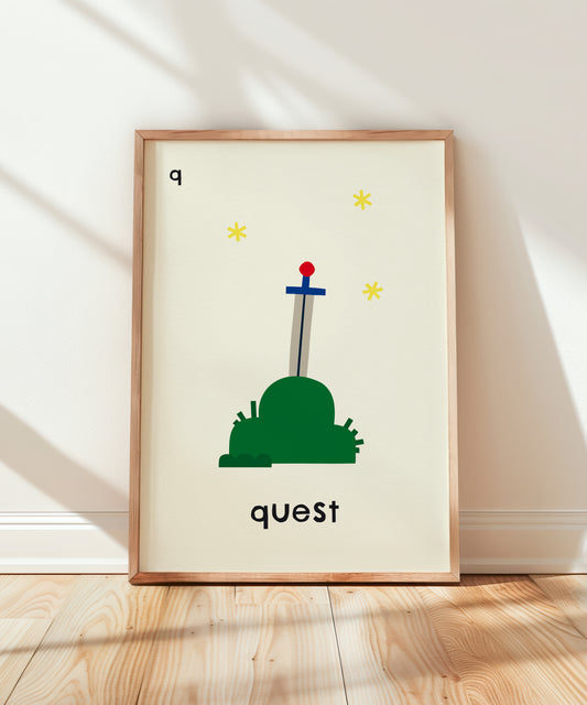 Q for Quest Print