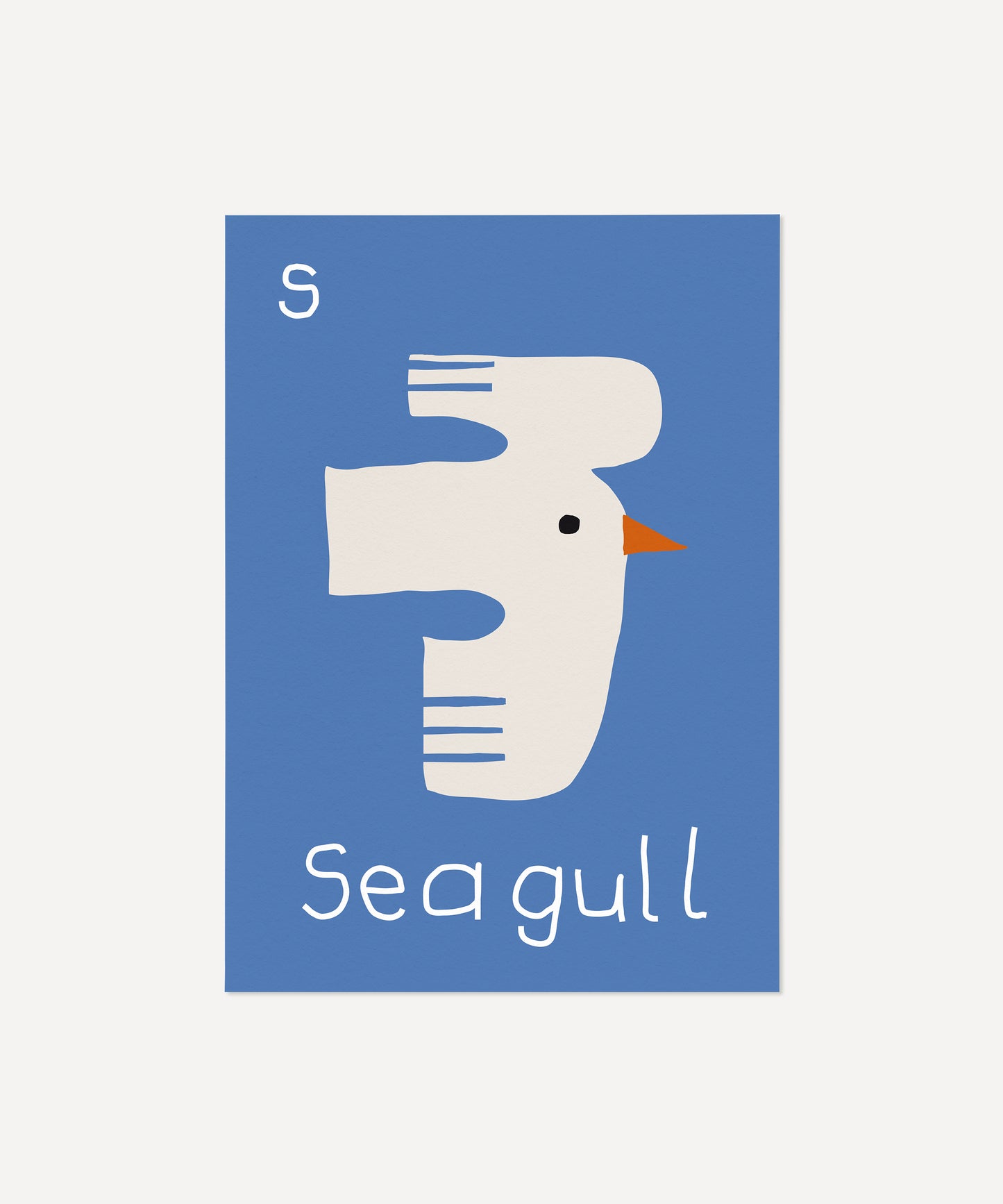 S for Seagull Print