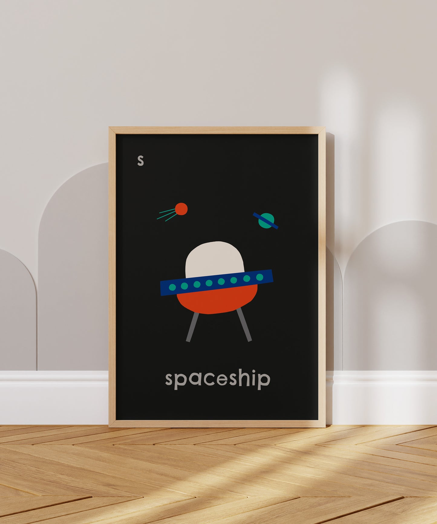 S for Spaceship Print