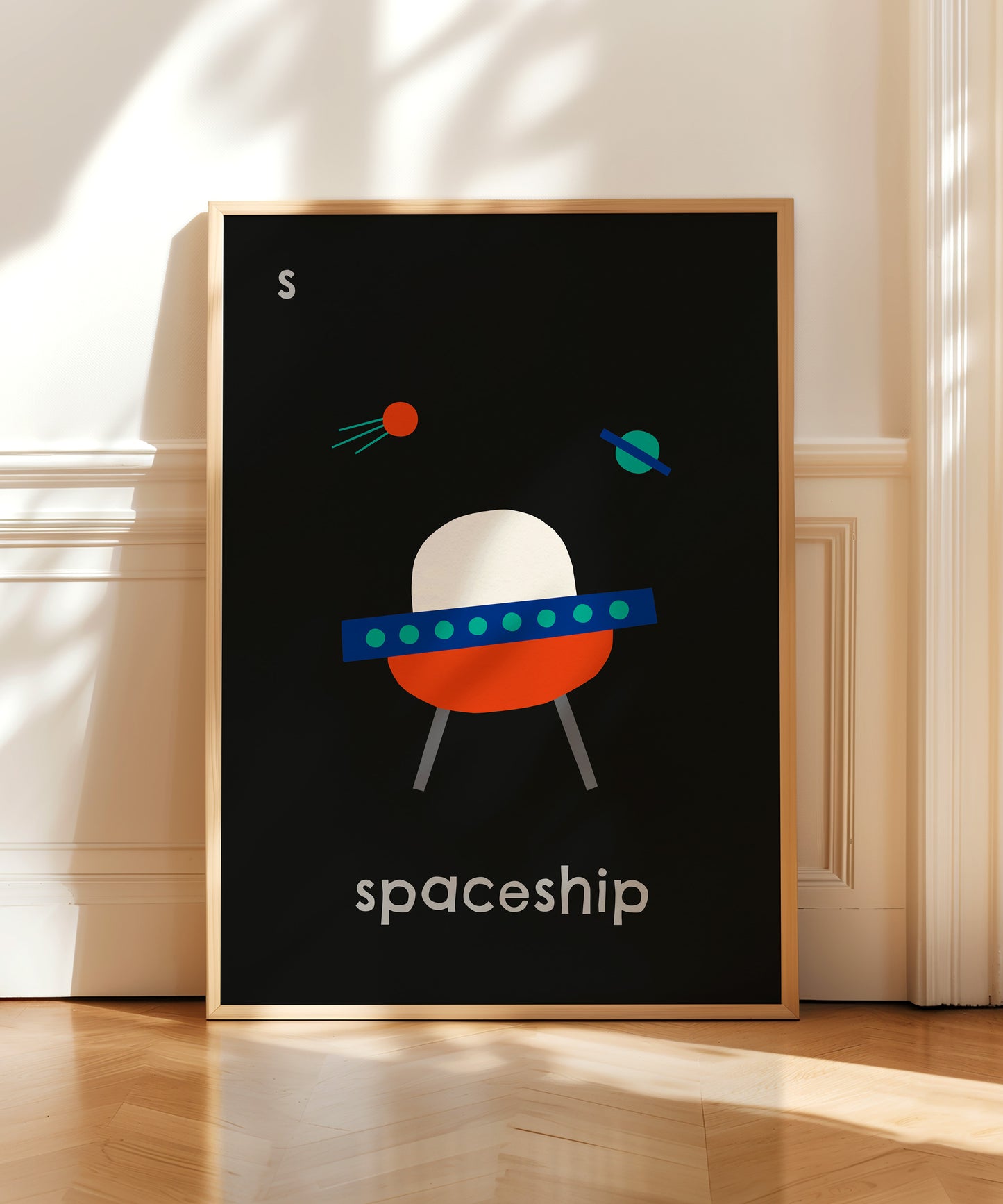 S for Spaceship Print