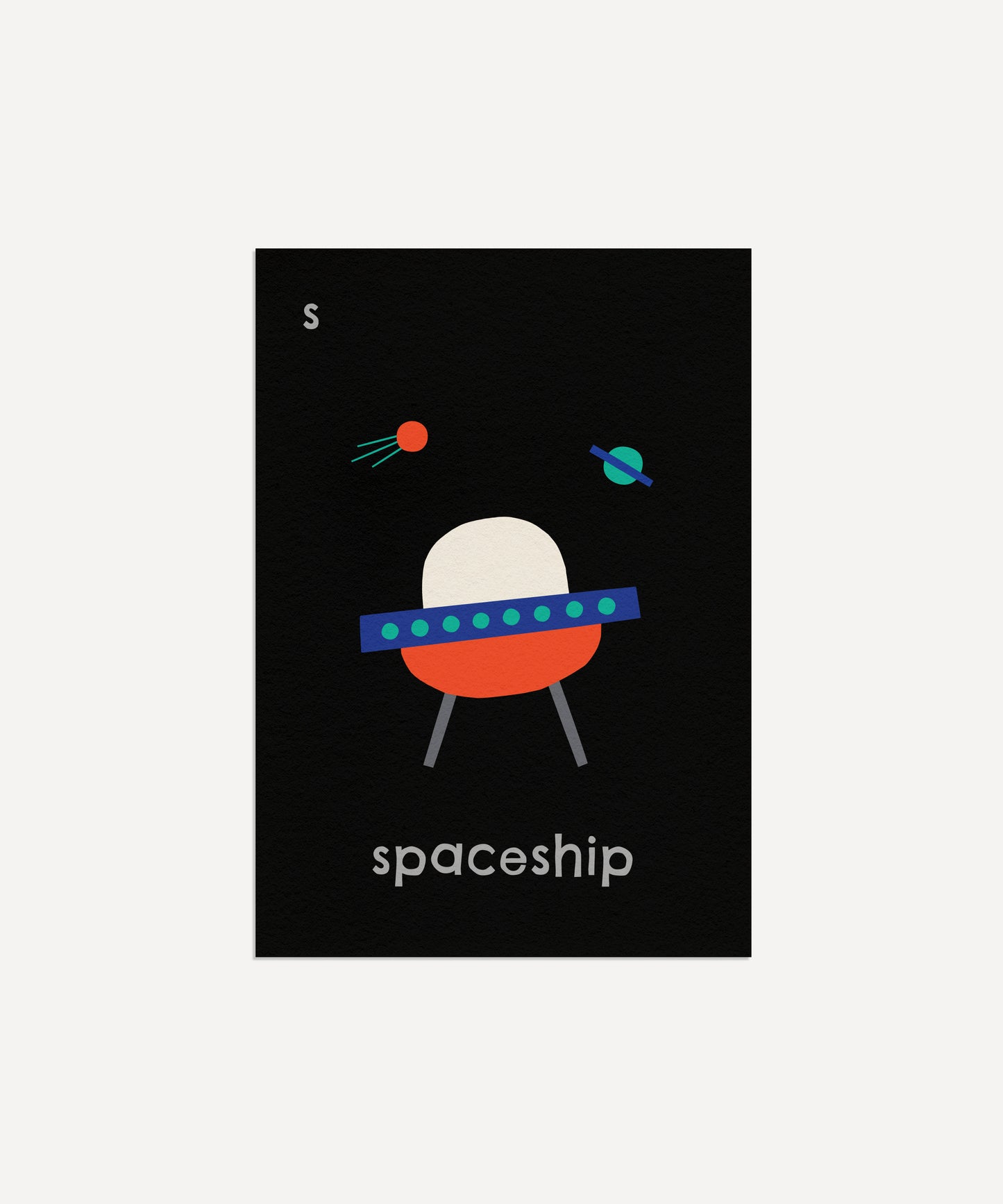 S for Spaceship Print