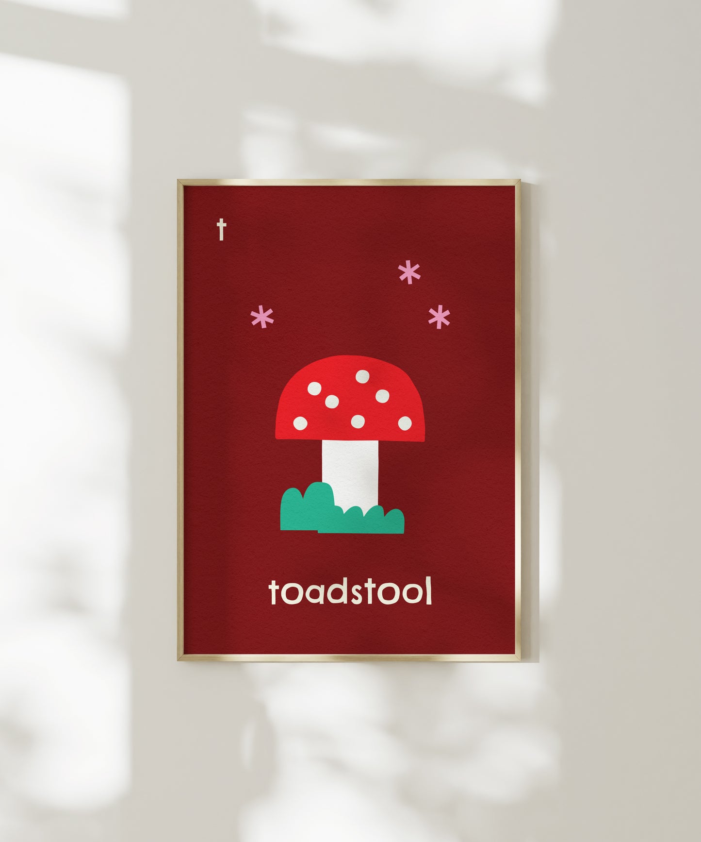 T for Toadstool Print