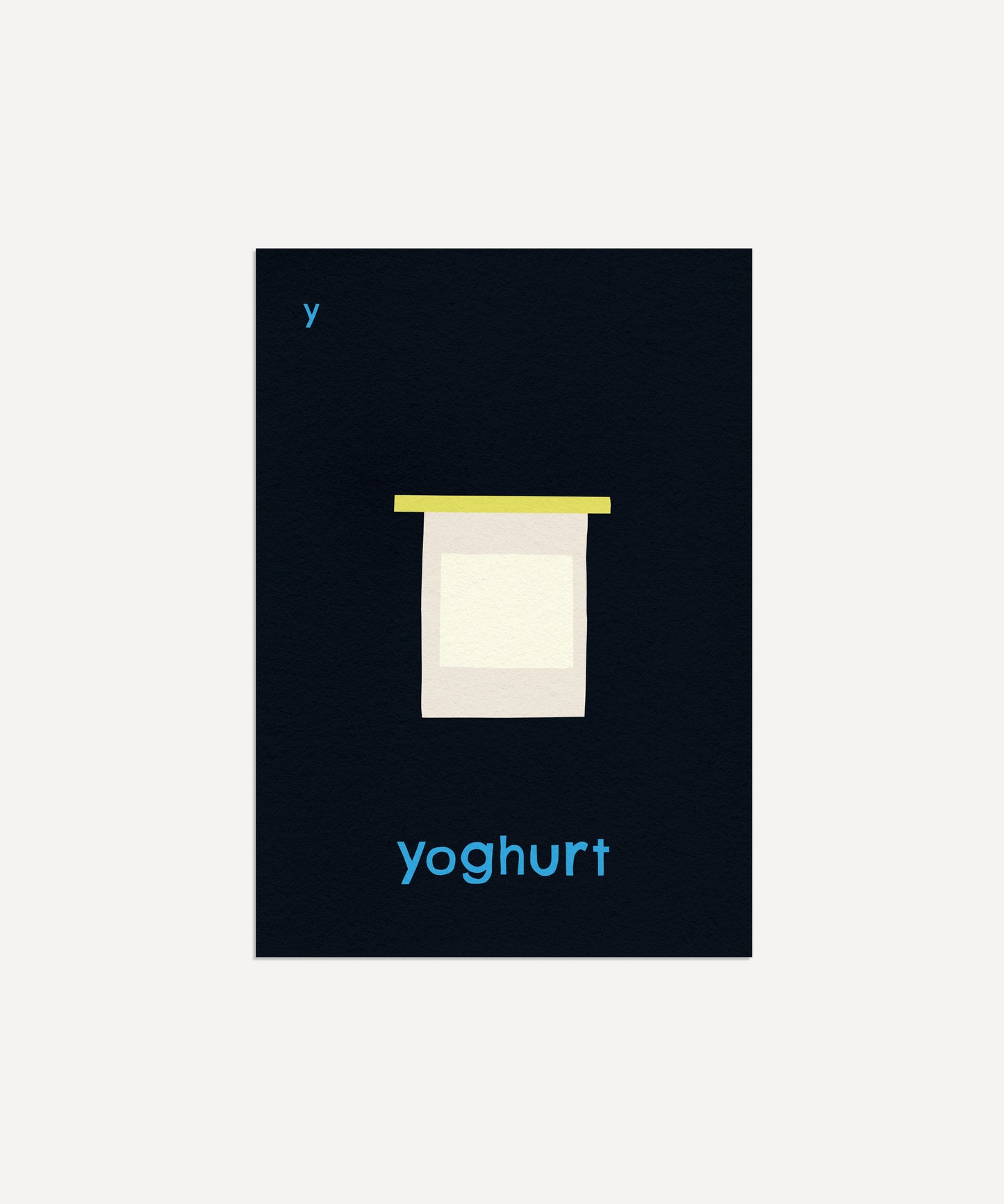 Y for Yoghurt Print